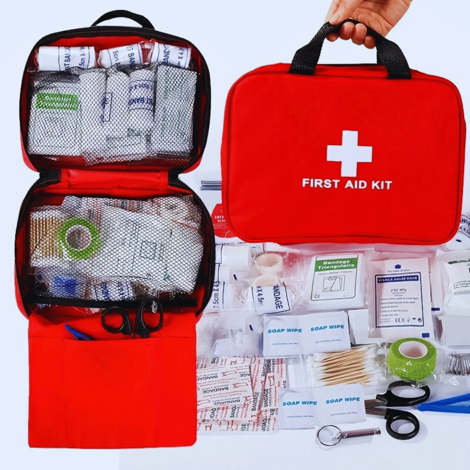 🚑 184pcs First Aid Kit - Portable & Comprehensive Emergency Medical Supplies 🌟