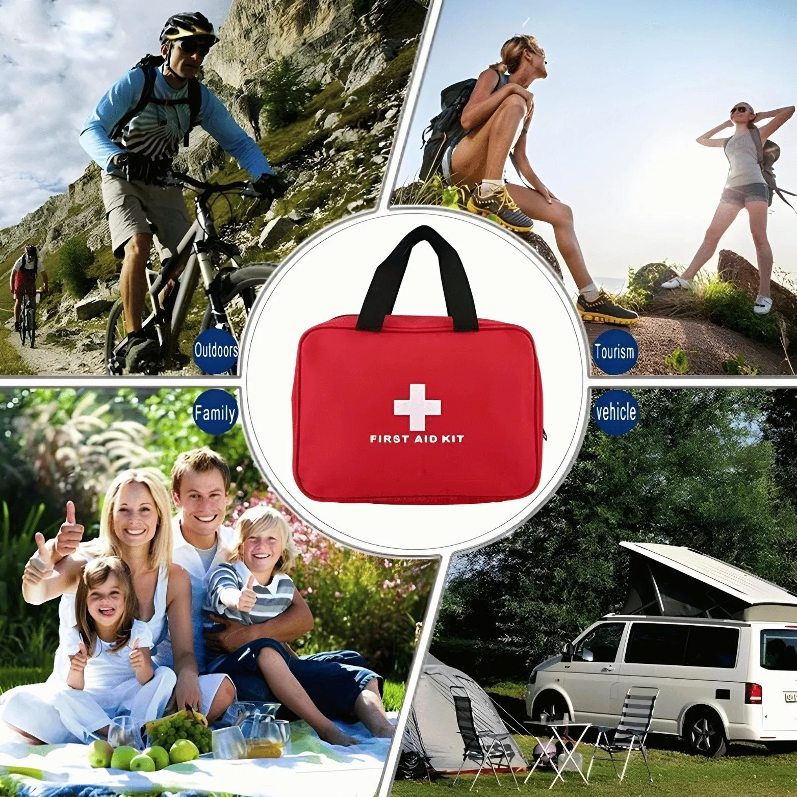 🚑 184pcs First Aid Kit - Portable & Comprehensive Emergency Medical Supplies 🌟