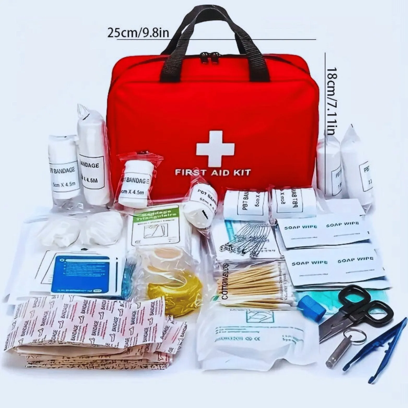 🚑 184pcs First Aid Kit - Portable & Comprehensive Emergency Medical Supplies 🌟