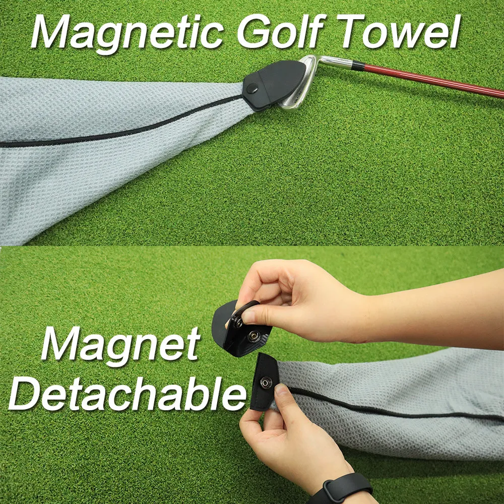 1 Pack Magnetic Golf Towel with Clip