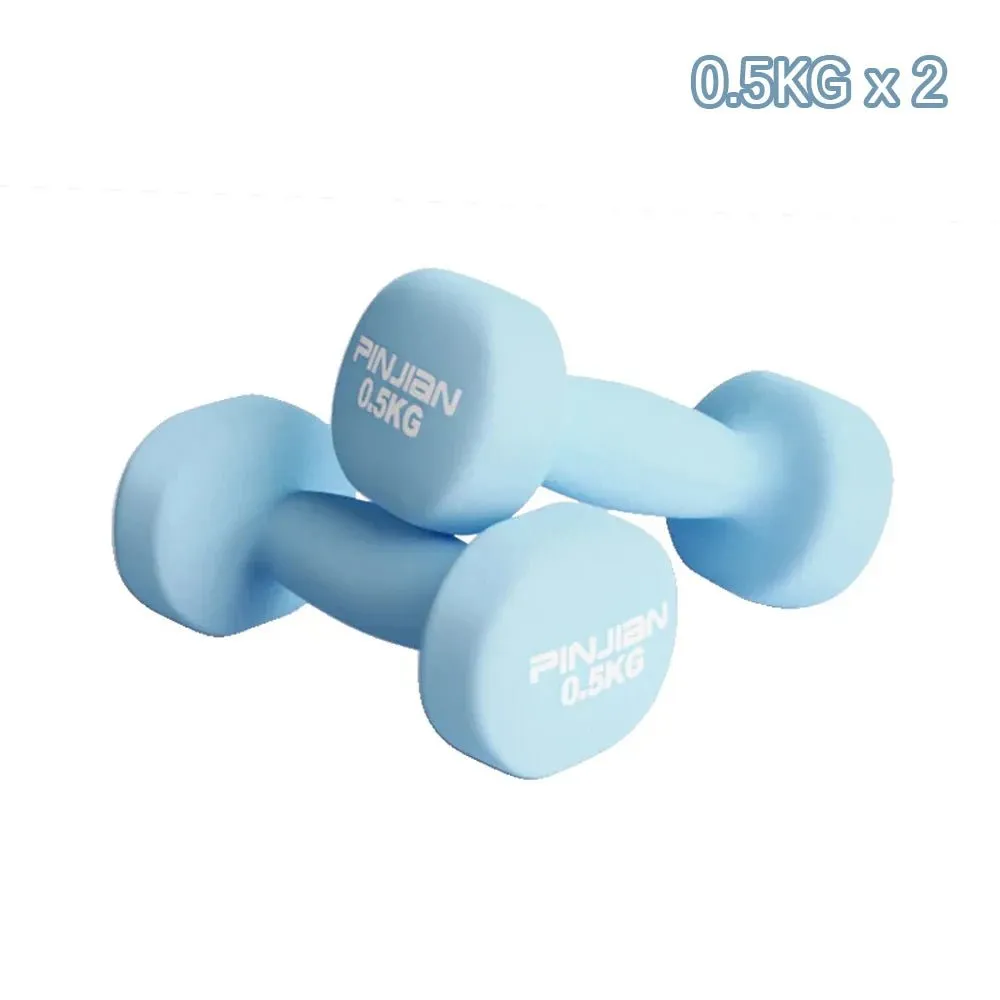 2Pcs Neoprene Coated Hex Dumbbells Fitness Equipment Stable Durable