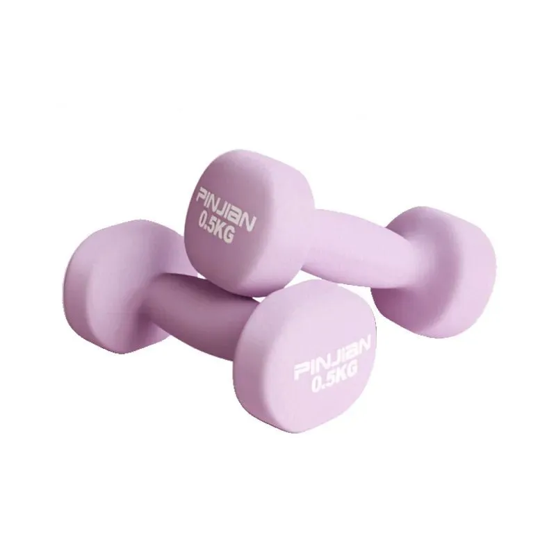 2Pcs Neoprene Coated Hex Dumbbells Fitness Equipment Stable Durable