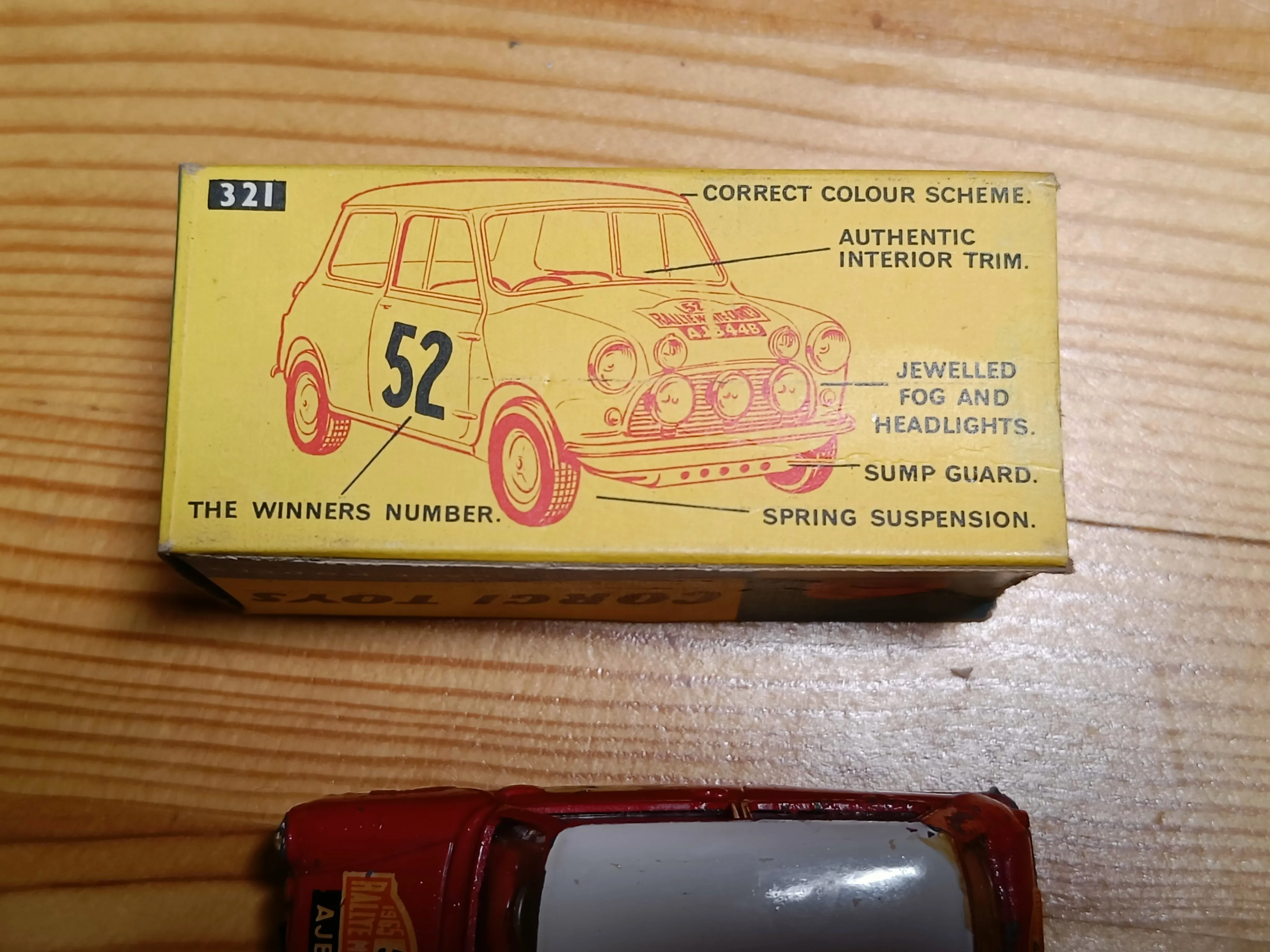 321 BMC Mini-Cooper S 1965 Monte Carlo edition *with original box*