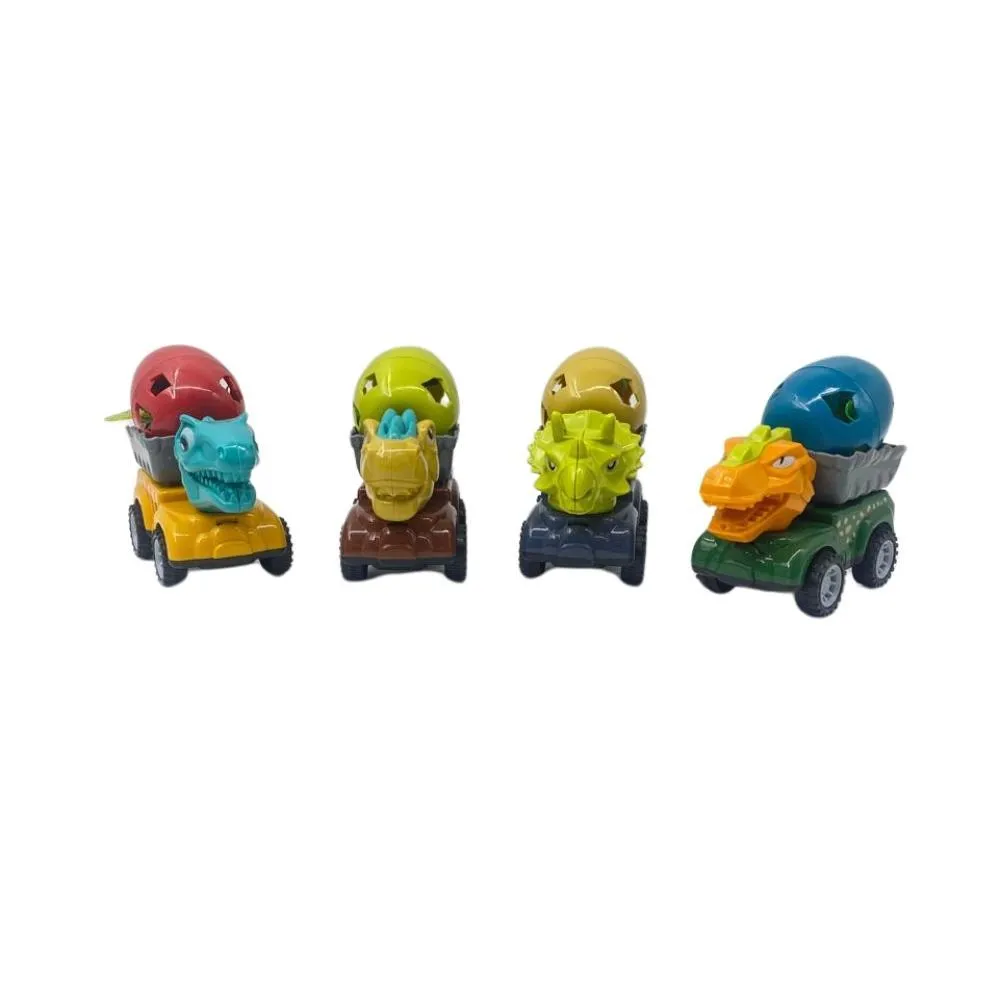 4 Pack -Little Dinosaur Egg Car Series