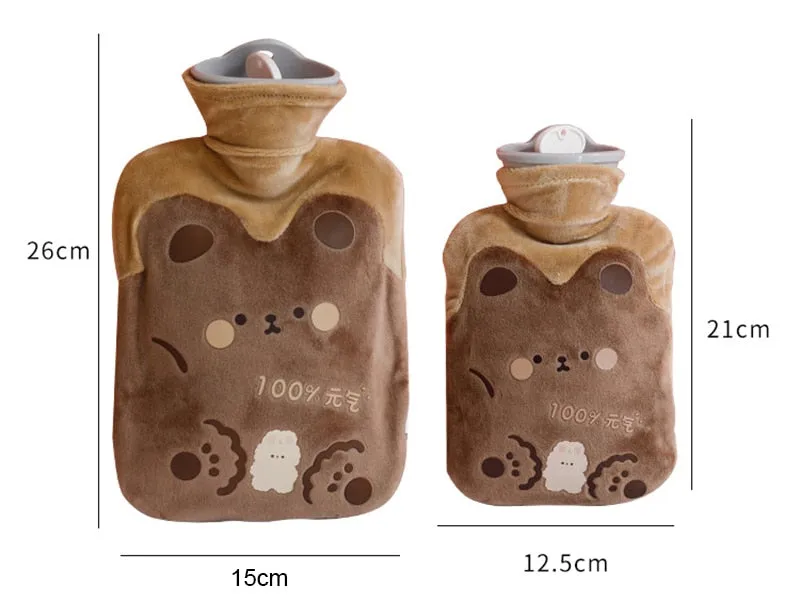 500/1000ml Kawaii Bear Hot Water Bottle