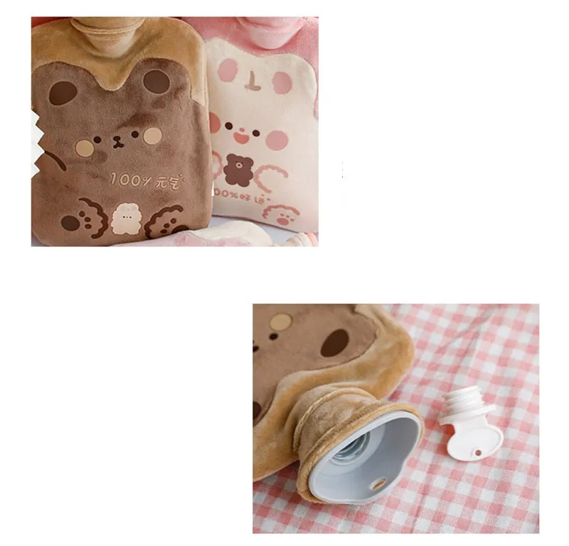 500/1000ml Kawaii Bear Hot Water Bottle