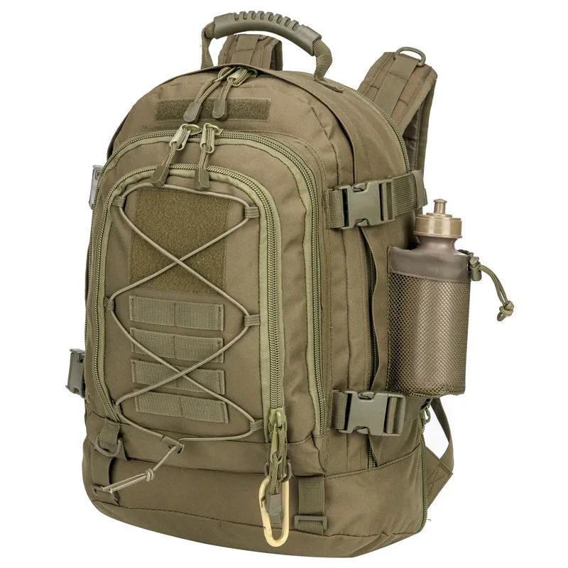 65L Large Tactical Backpack Expandable Military Hiking Camping Rucksack for Men