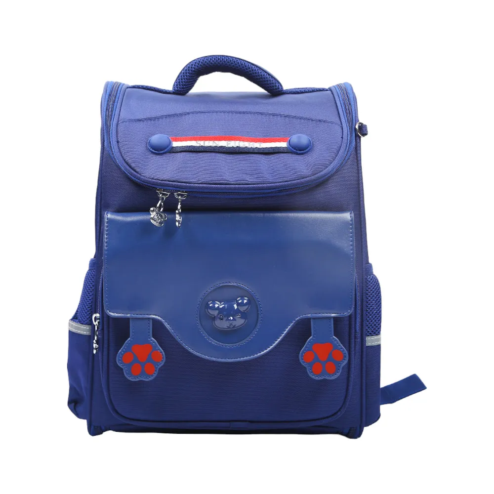 90064 KIDS SCHOOL BACK PACK NAVY 16INCH IR