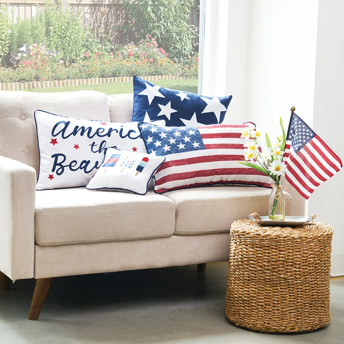 America The Beautiful Pillow