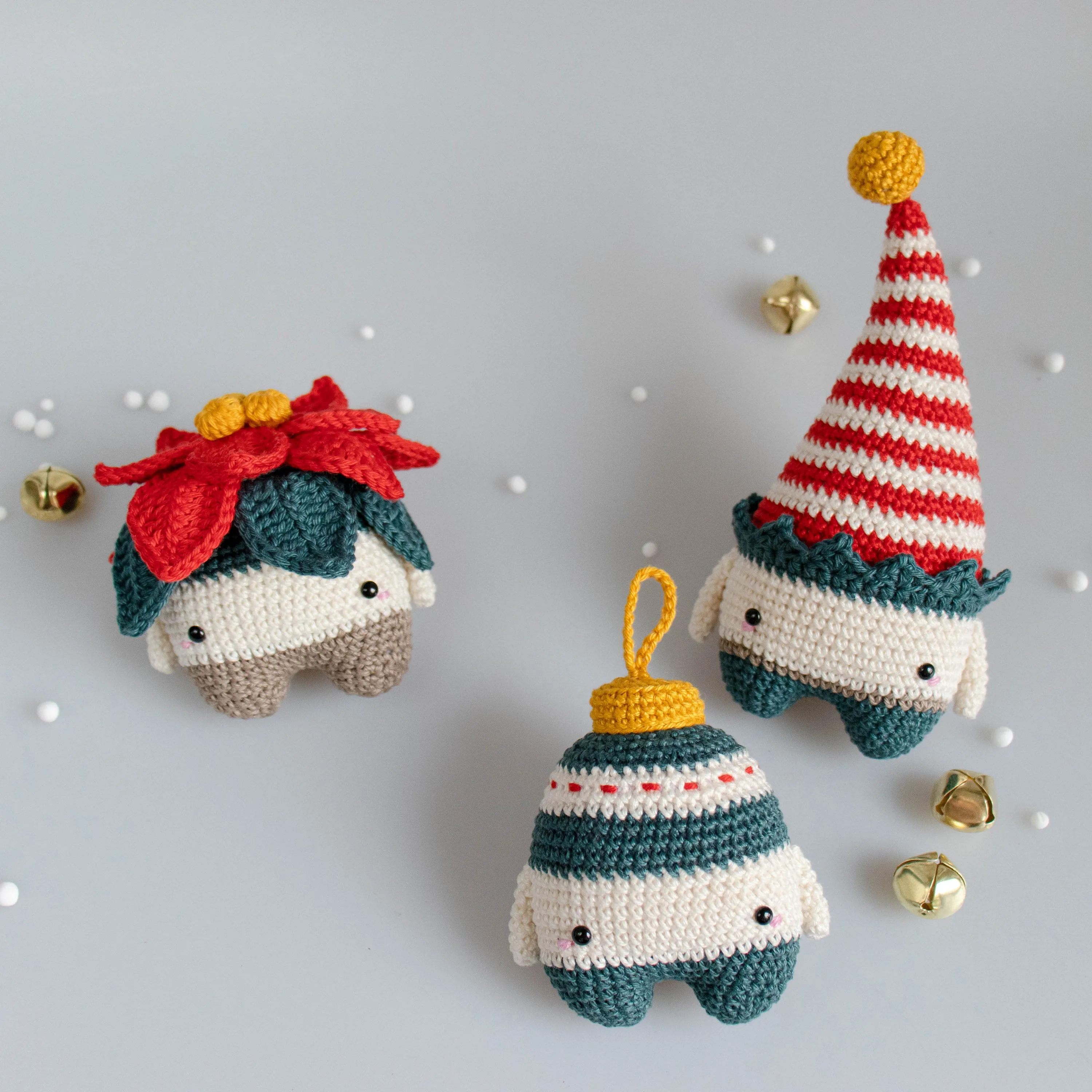 Amigurumi Crochet Kit . Christmas II