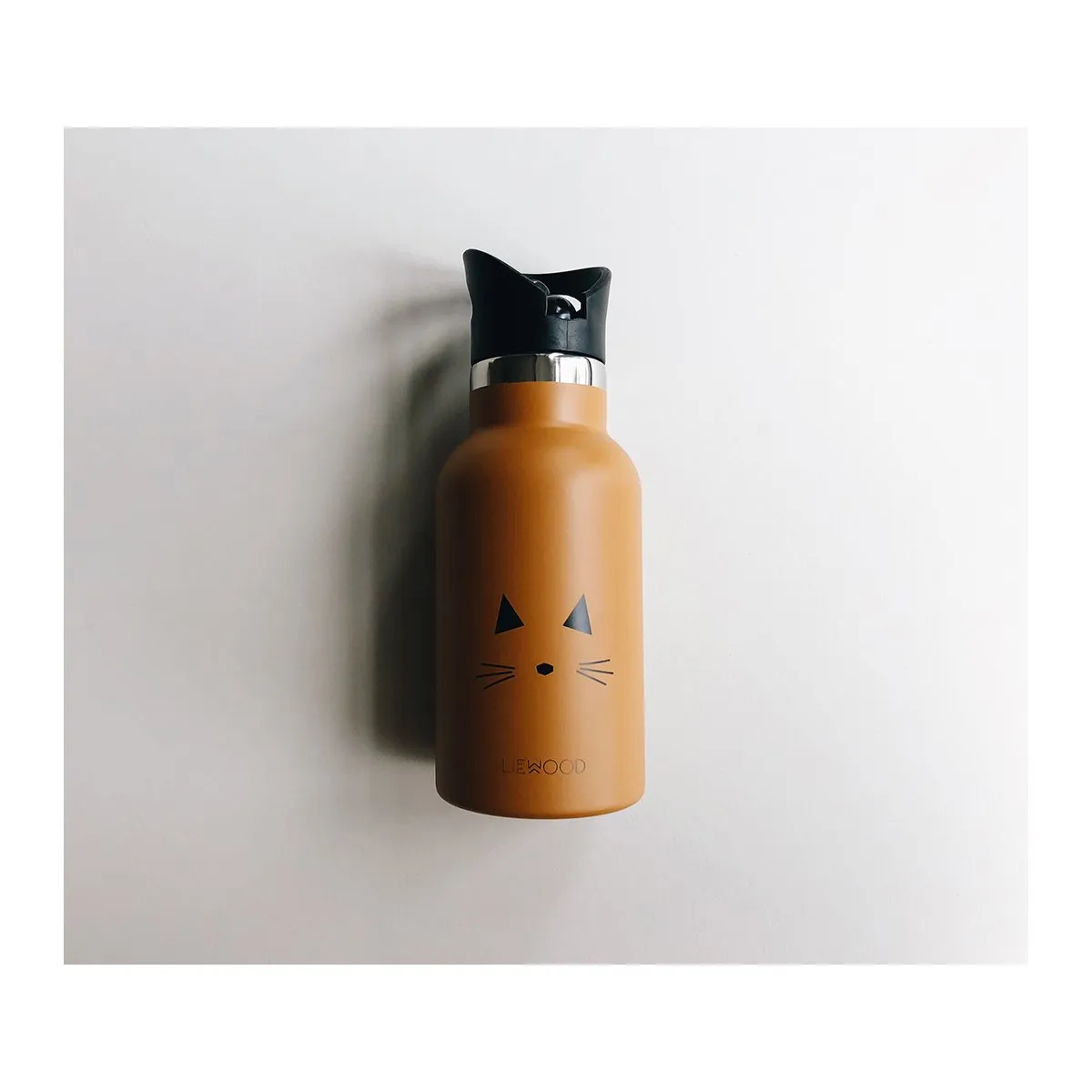 Anker Water Bottle - Cat mustard