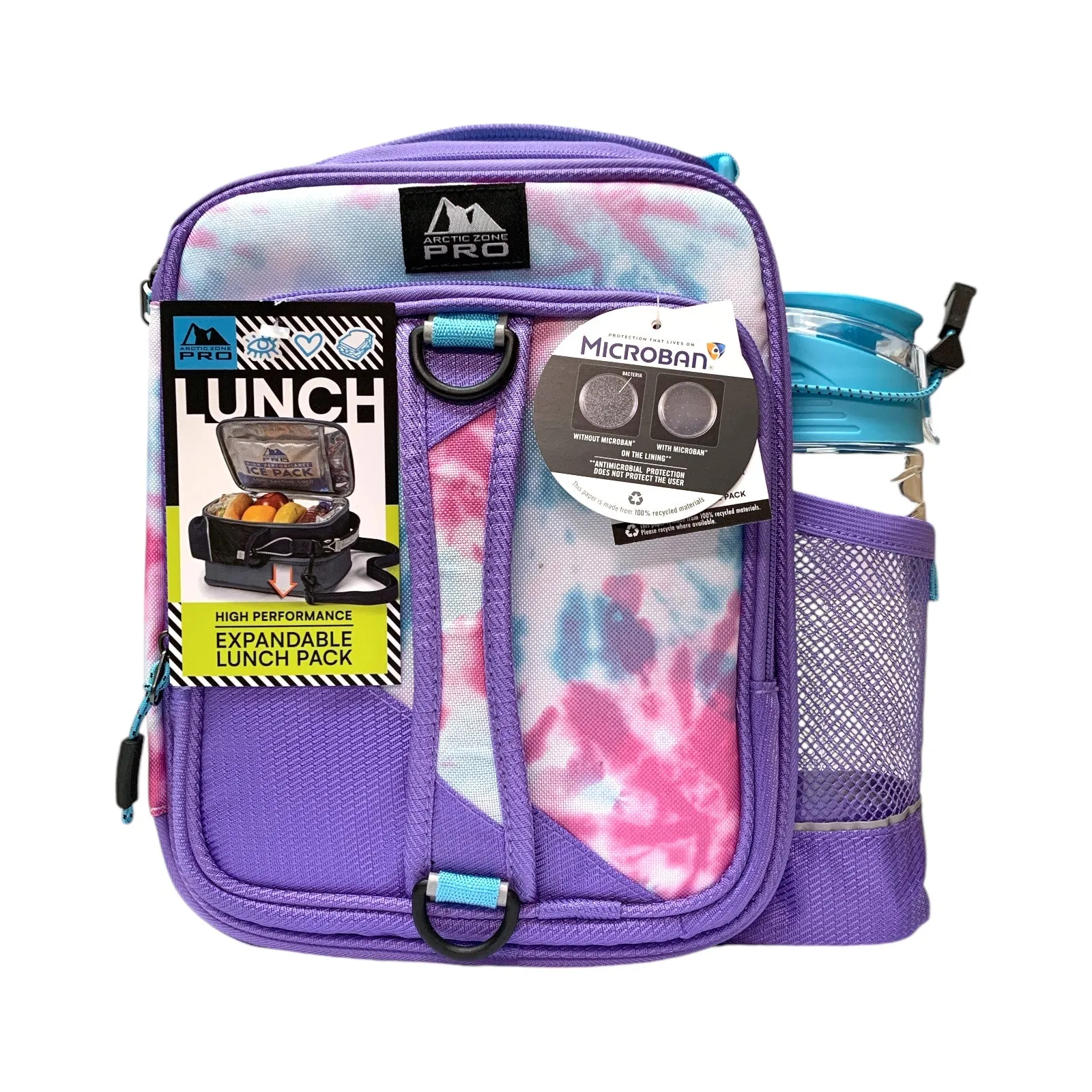 Arctic Zone Pro Expandable Insulated Lunch Pack, with Food Containers & Bottle