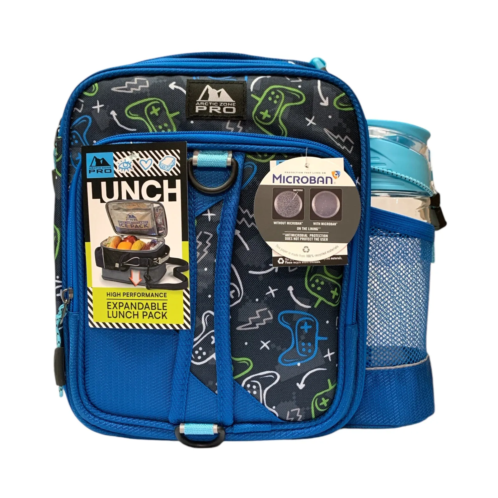 Arctic Zone Pro Expandable Insulated Lunch Pack, with Food Containers & Bottle