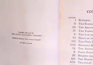 Bar-20. Being a Record of certain happenings that occurred in the otherwise peaceful lives of one Hopalong Cassidy and his companions on the range. Clarence Edward Mulford Publication Date: 1907 Condition: Very Good