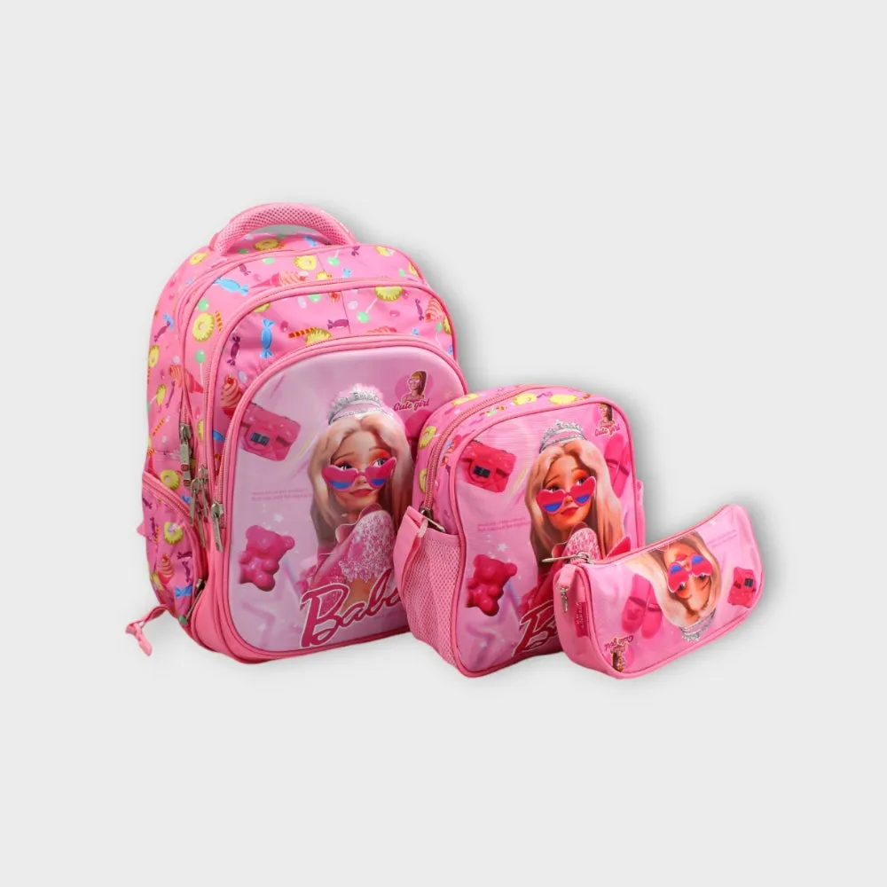 Barbie Pink 18 Inches School Set