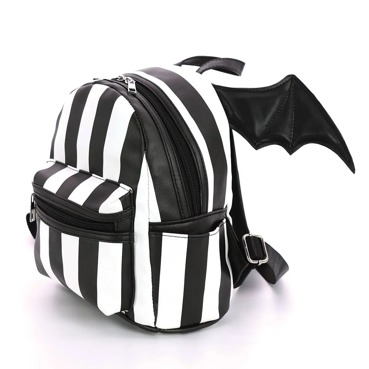 Bat Wing Stripped Backpack