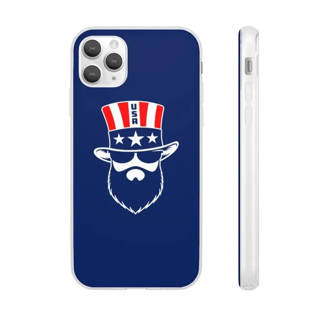 Bearded Patriot Blue Durable Phone Case