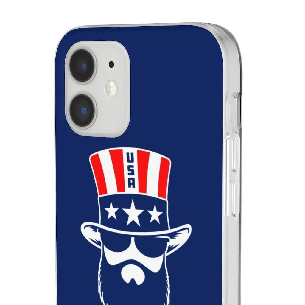 Bearded Patriot Blue Durable Phone Case