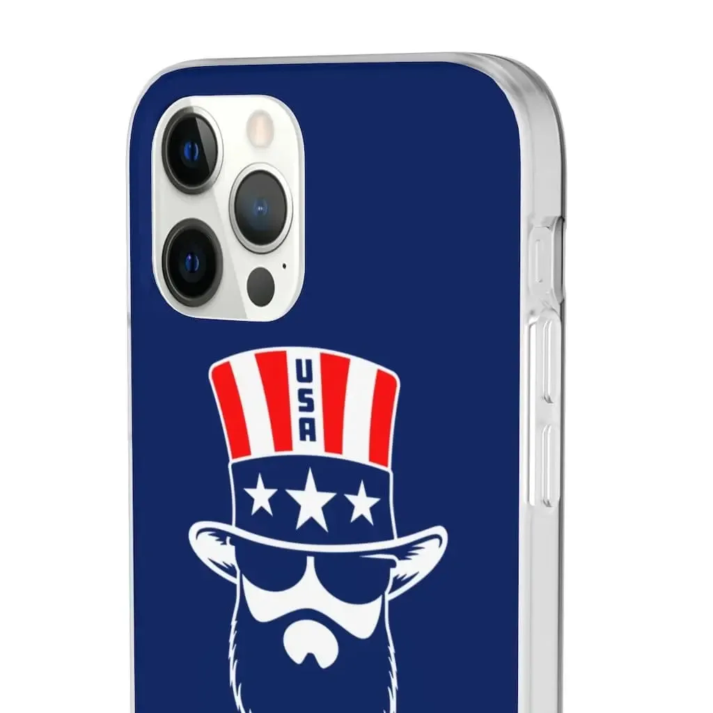 Bearded Patriot Blue Durable Phone Case