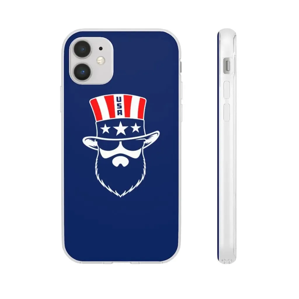 Bearded Patriot Blue Durable Phone Case