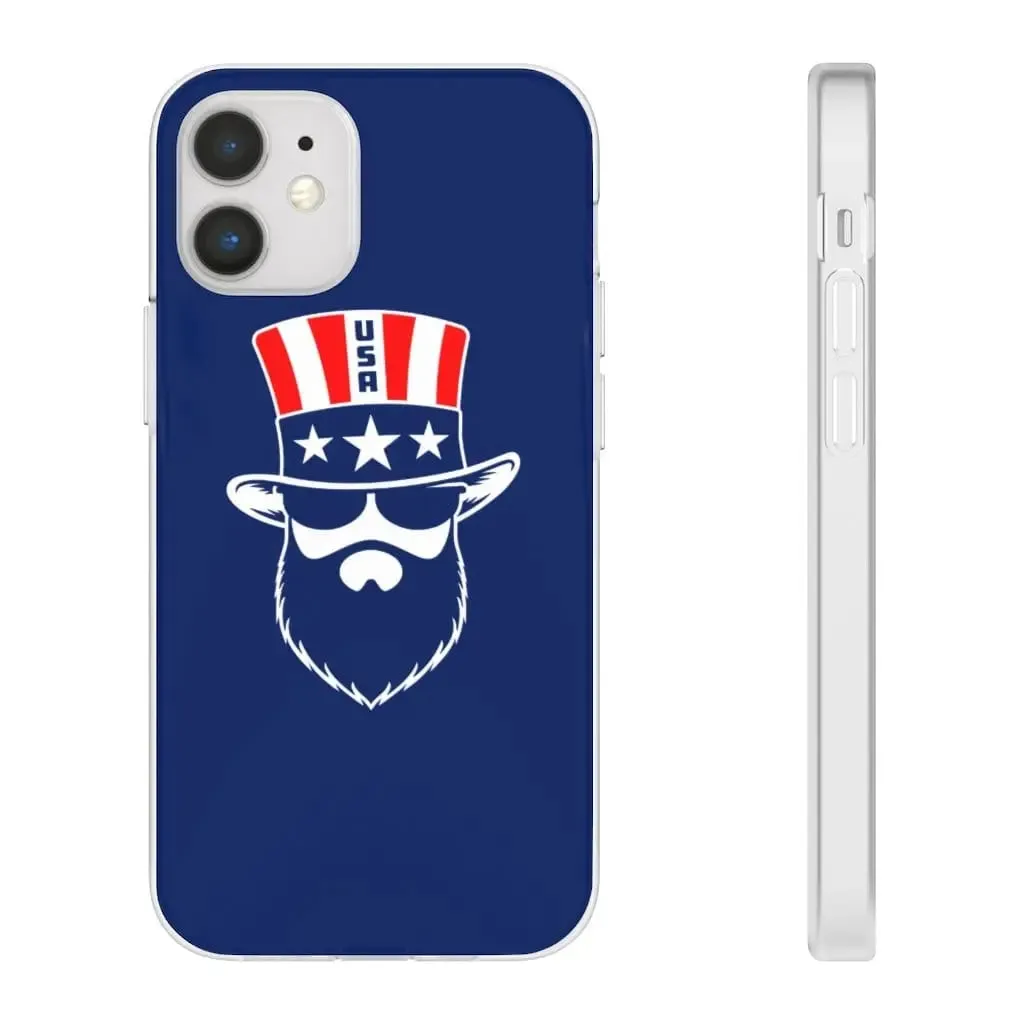 Bearded Patriot Blue Durable Phone Case