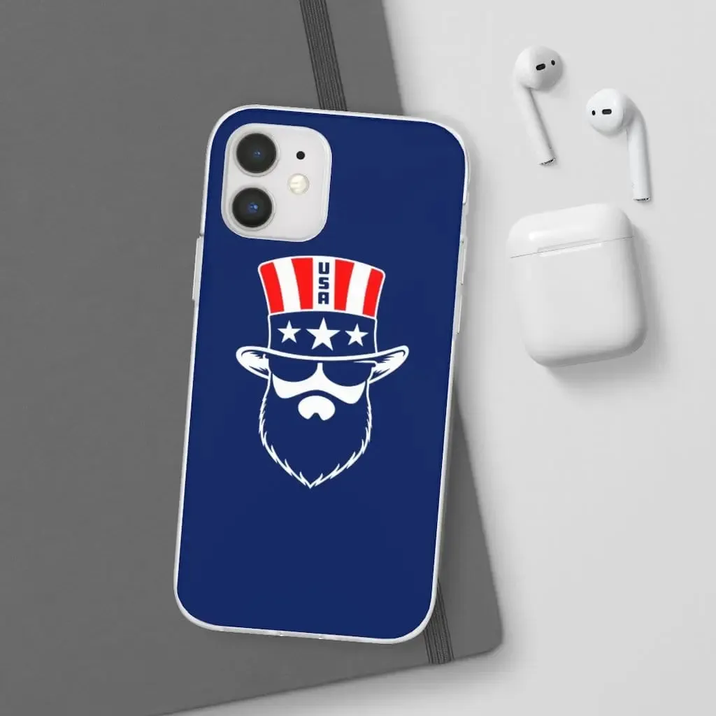 Bearded Patriot Blue Durable Phone Case