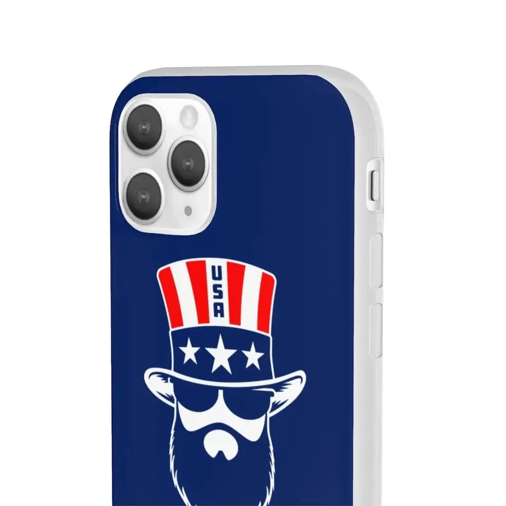 Bearded Patriot Blue Durable Phone Case