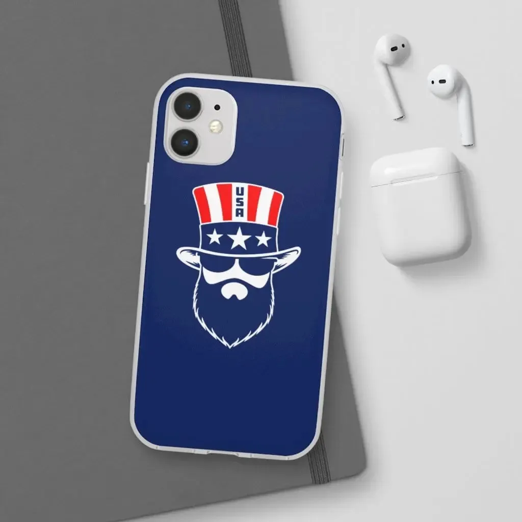 Bearded Patriot Blue Durable Phone Case