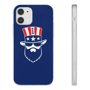 Bearded Patriot Blue Durable Phone Case