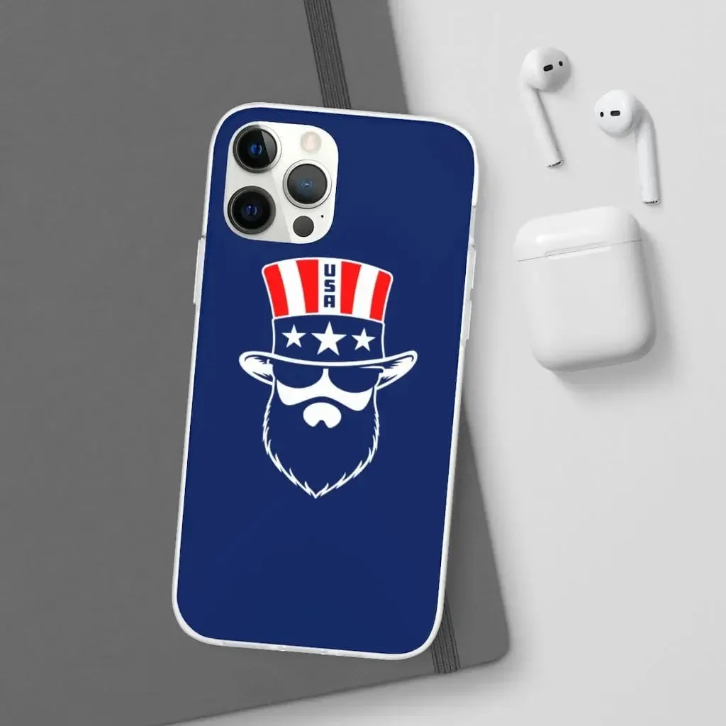 Bearded Patriot Blue Durable Phone Case