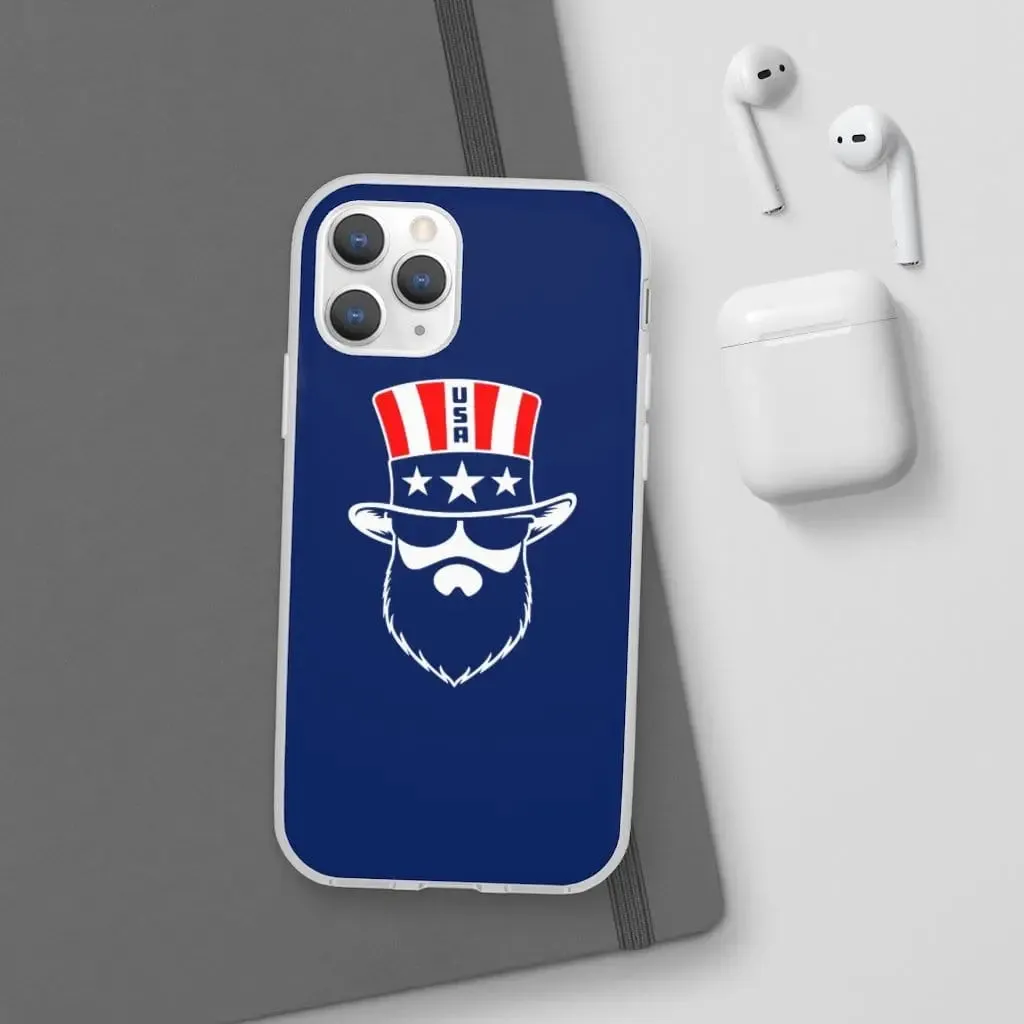 Bearded Patriot Blue Durable Phone Case