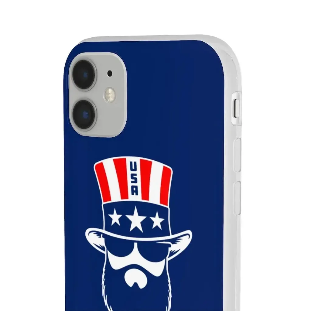 Bearded Patriot Blue Durable Phone Case