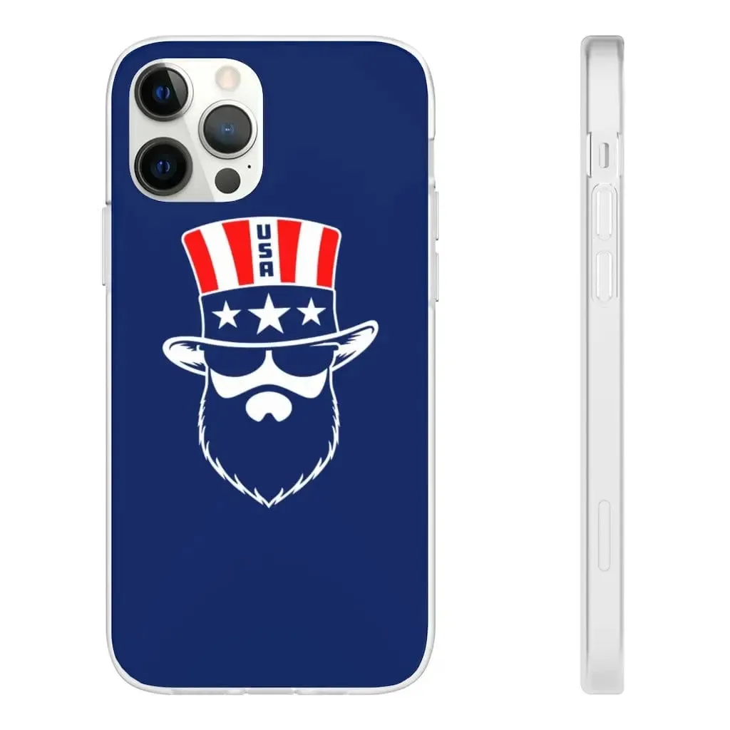 Bearded Patriot Blue Durable Phone Case