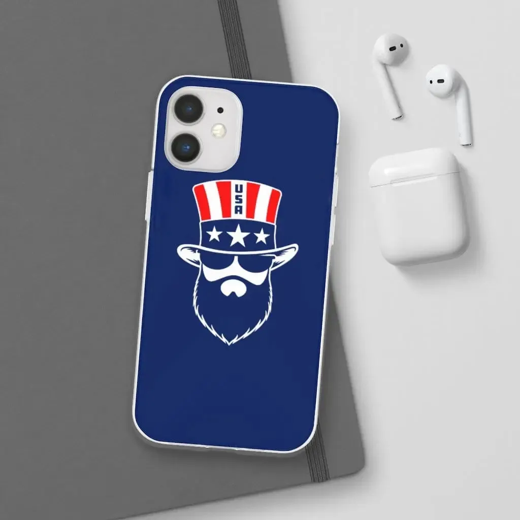 Bearded Patriot Blue Durable Phone Case