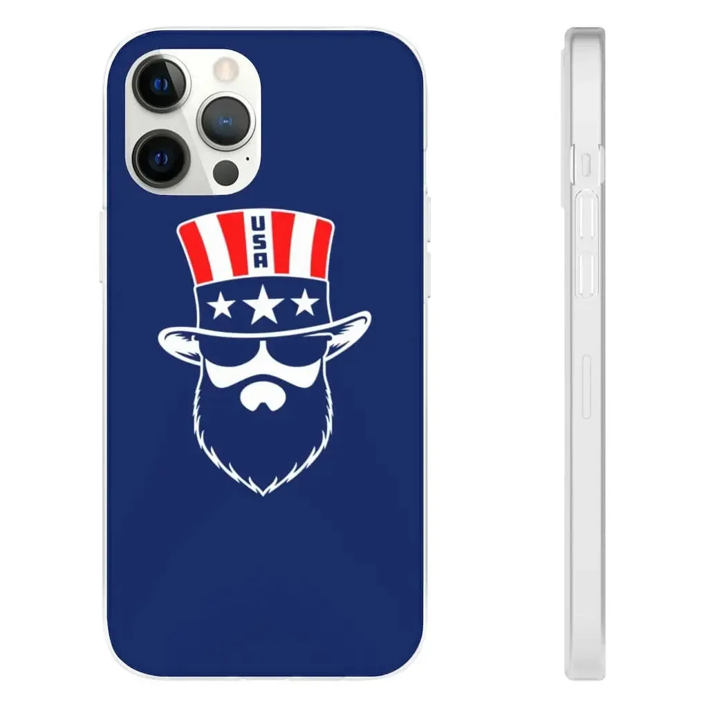 Bearded Patriot Blue Durable Phone Case