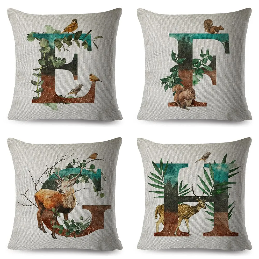 Beautiful Alphabet Pillow Animals