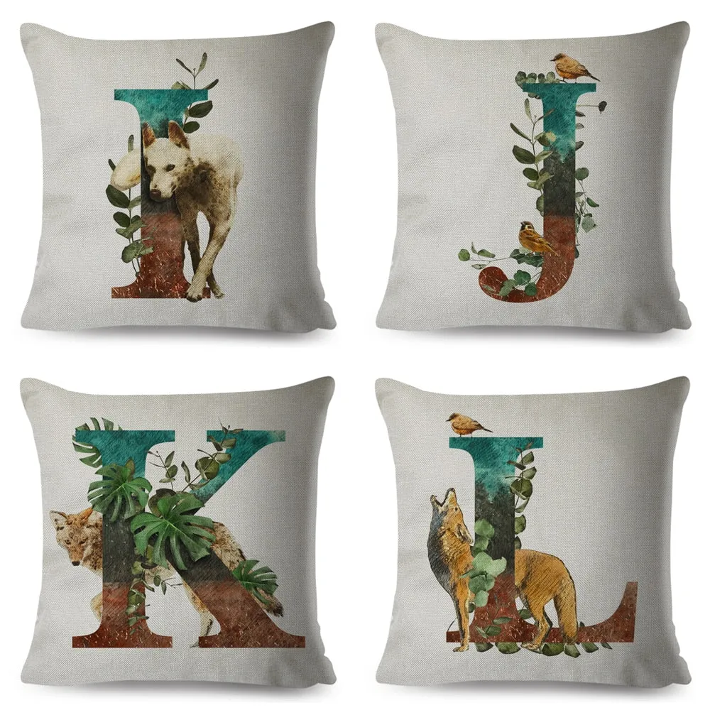 Beautiful Alphabet Pillow Animals