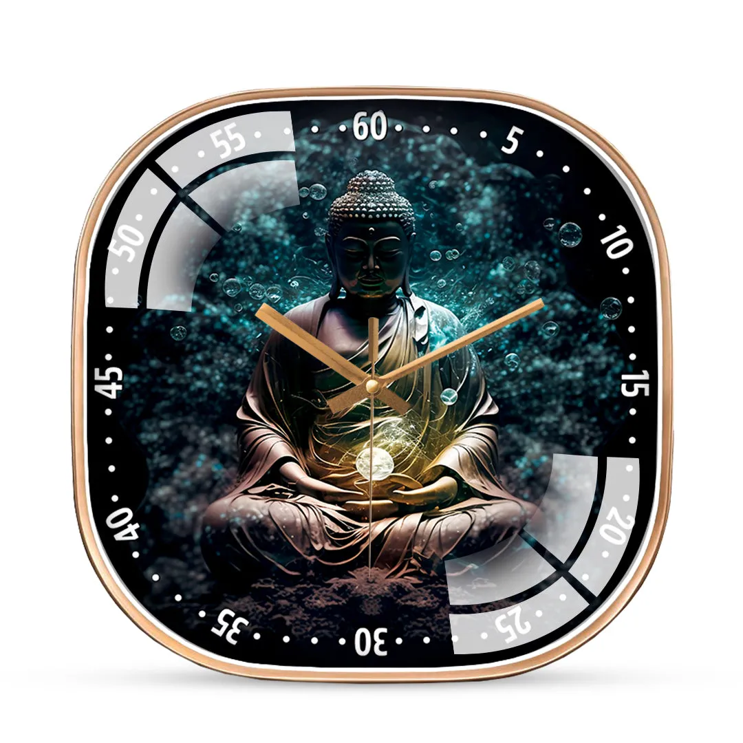 Beautiful buddha wall clock