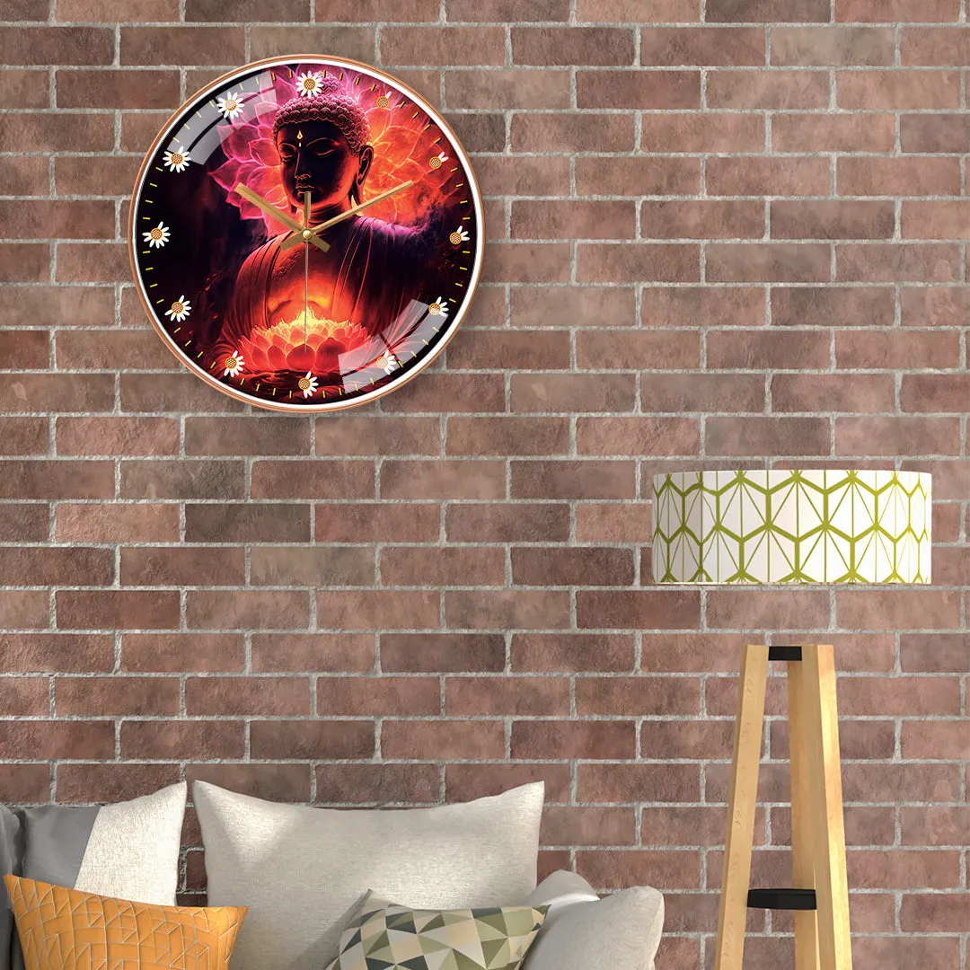 Beautiful buddha wall clock