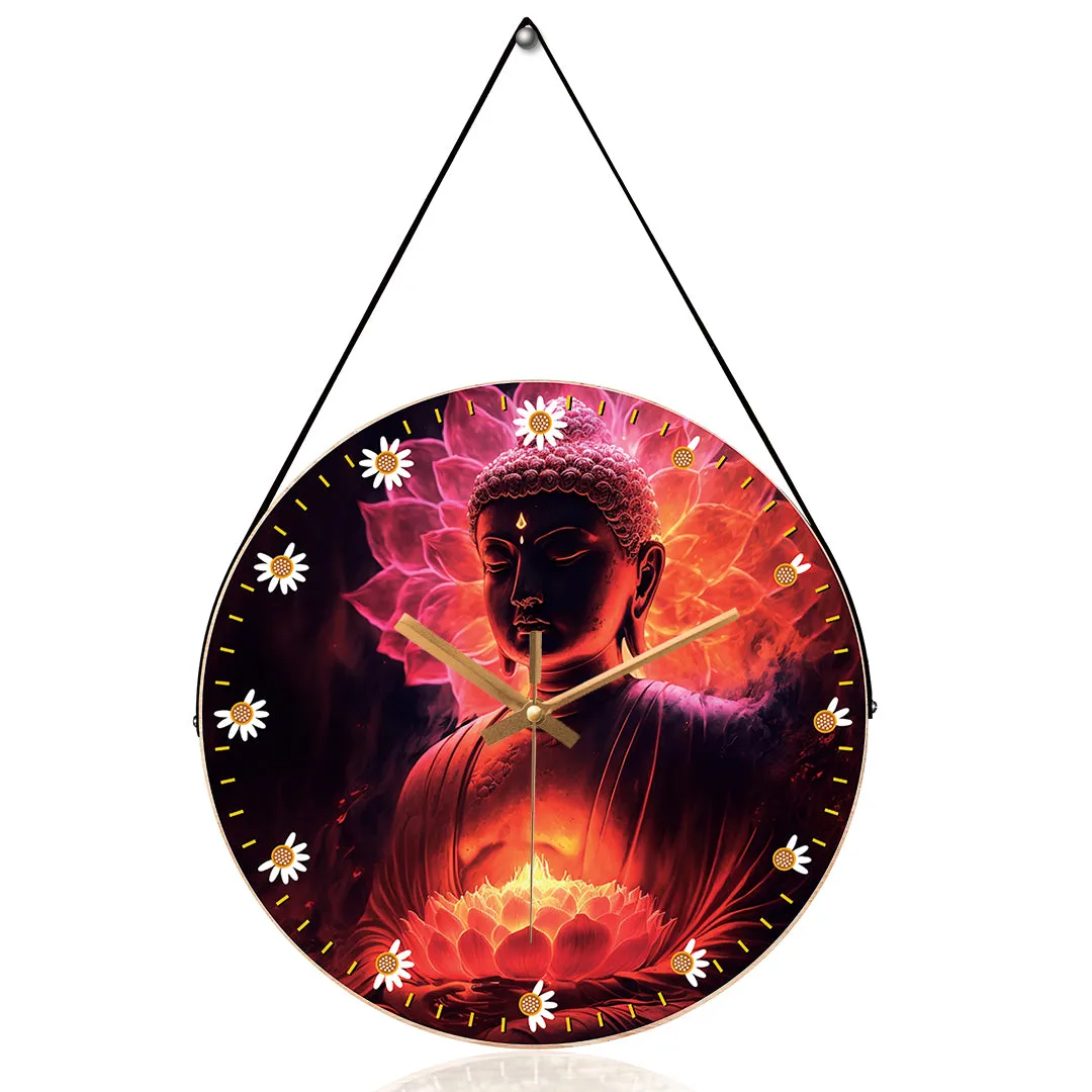 Beautiful buddha wall clock