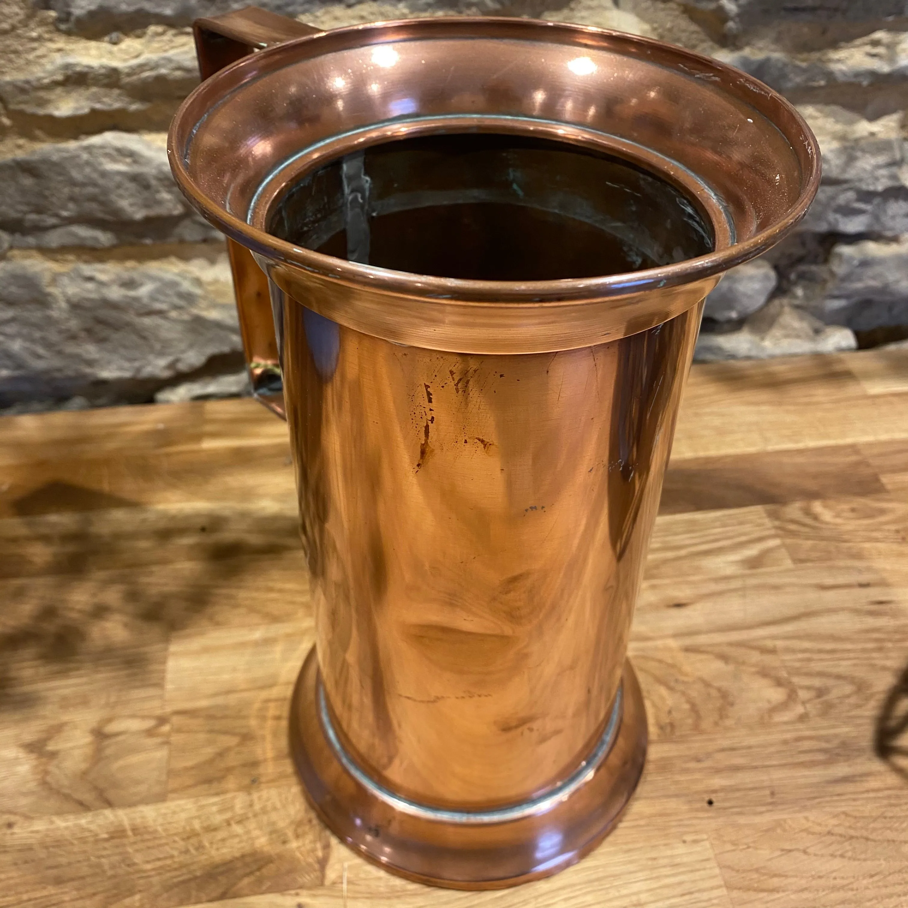 Beautiful French copper Tankard