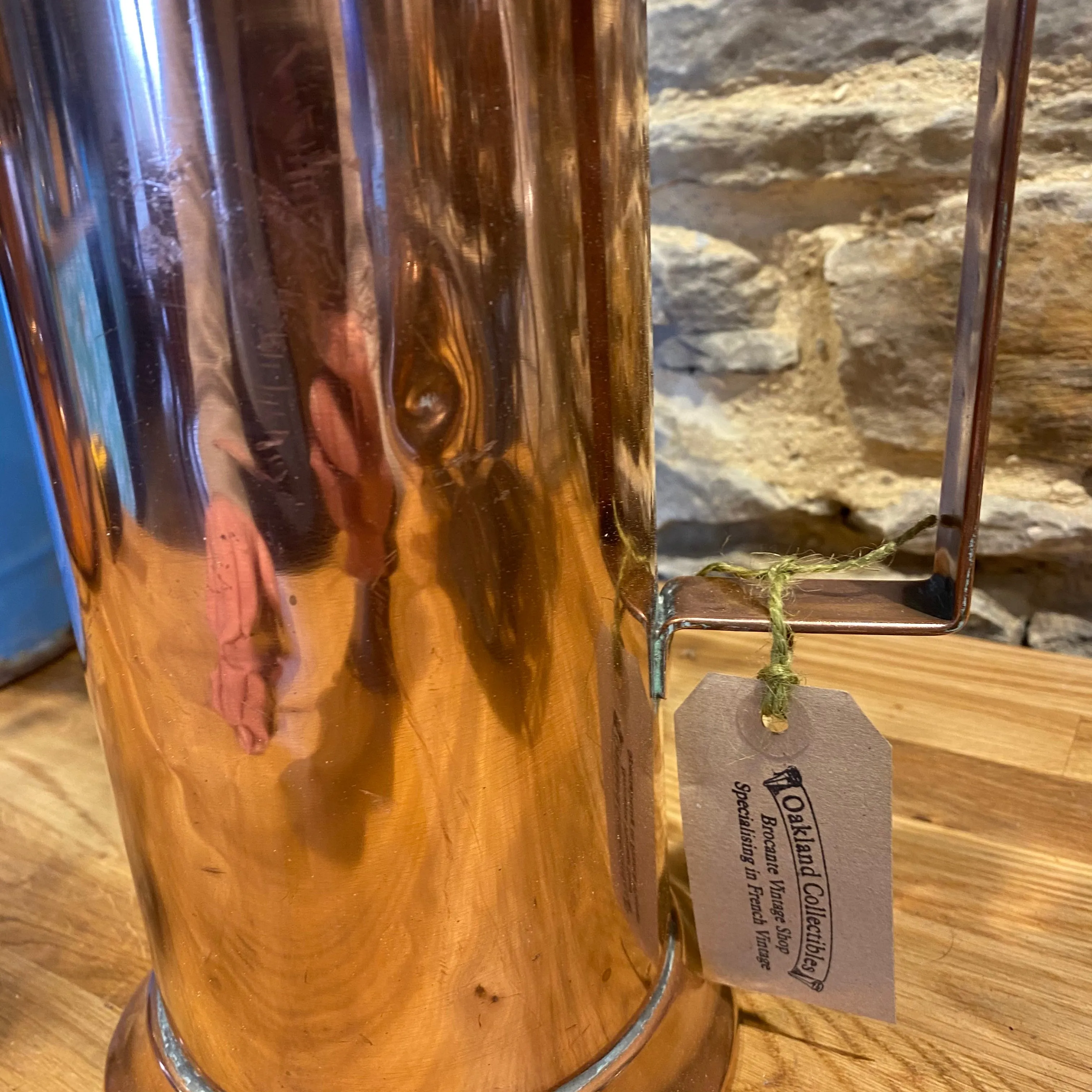 Beautiful French copper Tankard