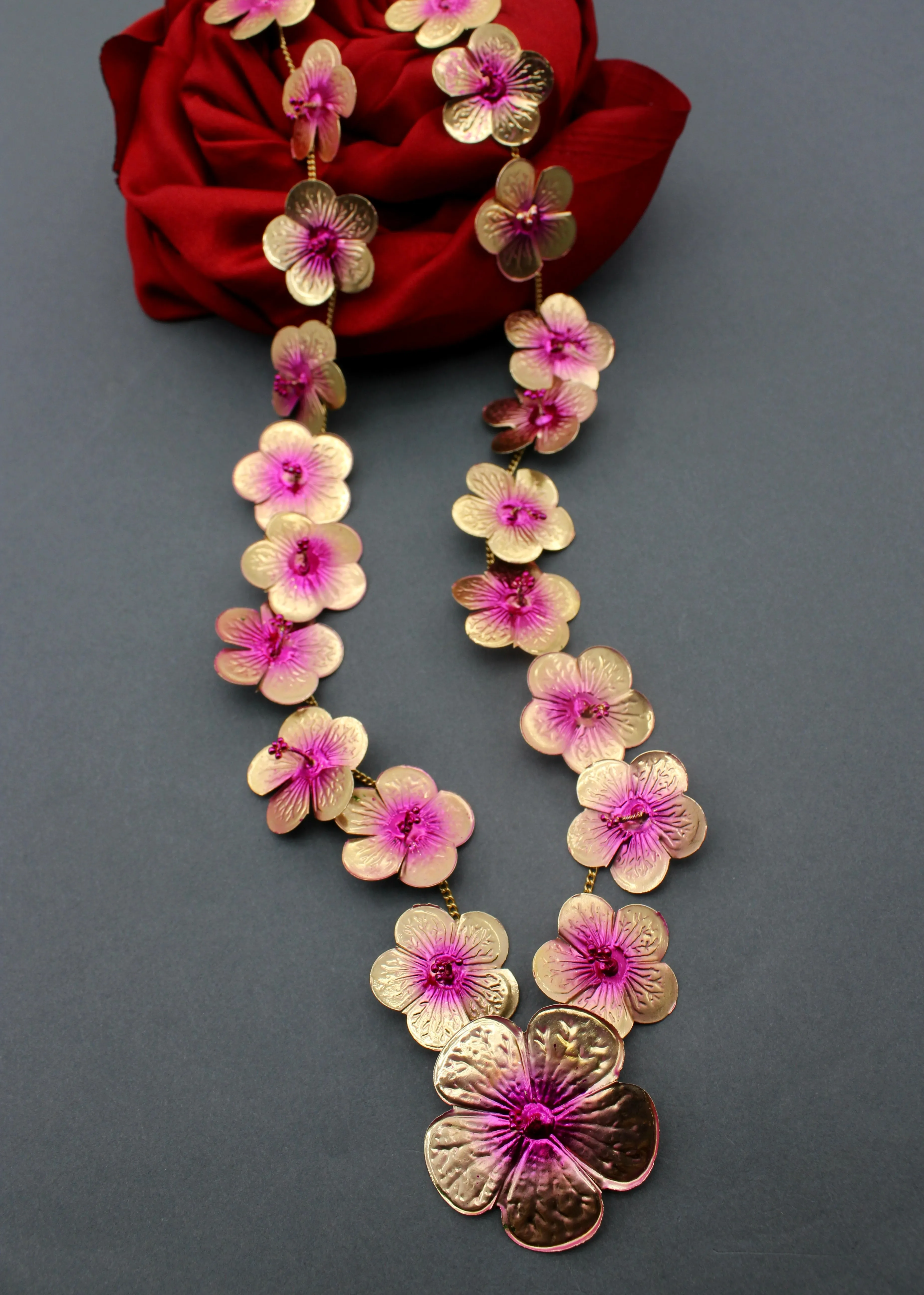 BEAUTIFUL JASWAND PHOOL NECKLACE