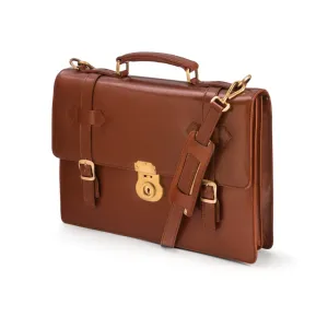 Bridle Leather Traditional Briefcase - London Tan