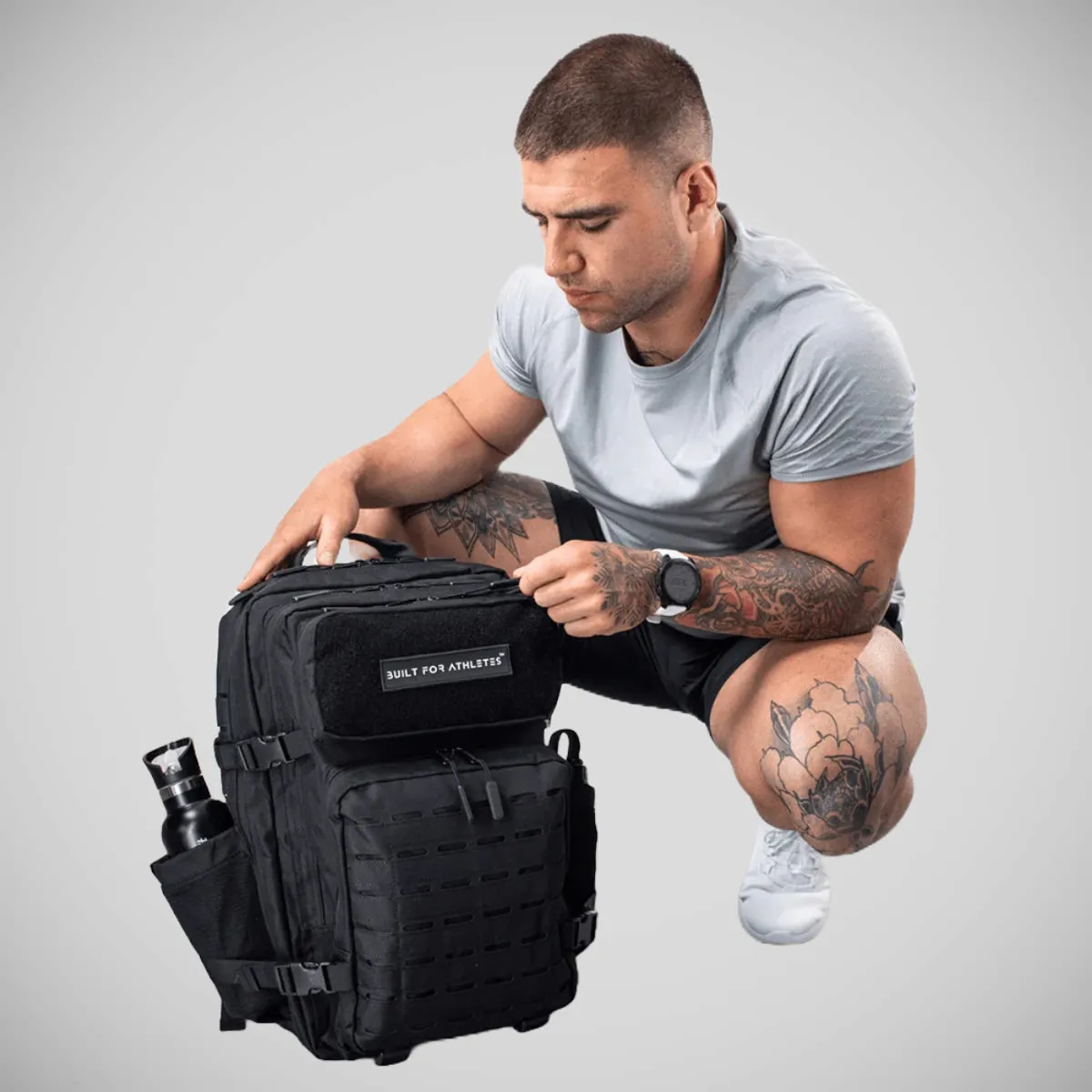 Built For Athletes Large Gym Backpack Black