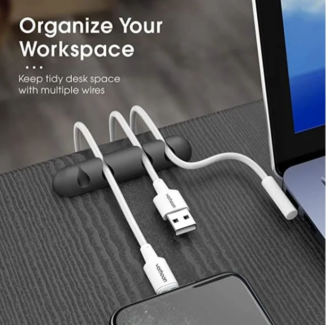 Cable Organizer Silicone USB Cable Winder Flexible Cable Mangement