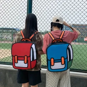 Cartoon Anime 2D Backpack Purse