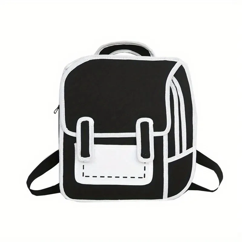 Cartoon Anime 2D Backpack Purse