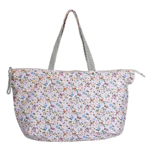 Chic Flower Printed Canvas Bag