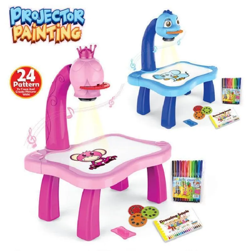 Children Led Projector Art Drawing Table